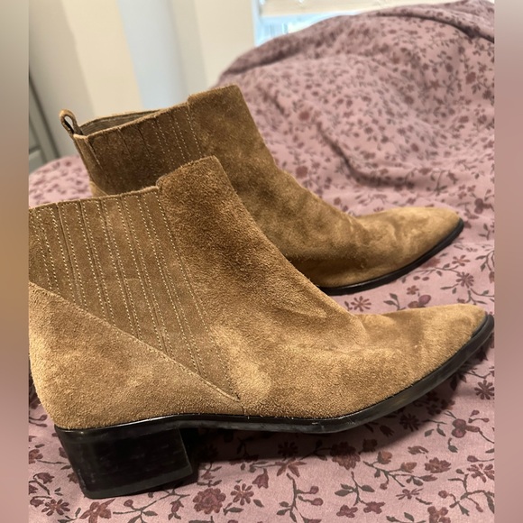 Suede Marc Fisher Ankle Boots - Picture 1 of 4